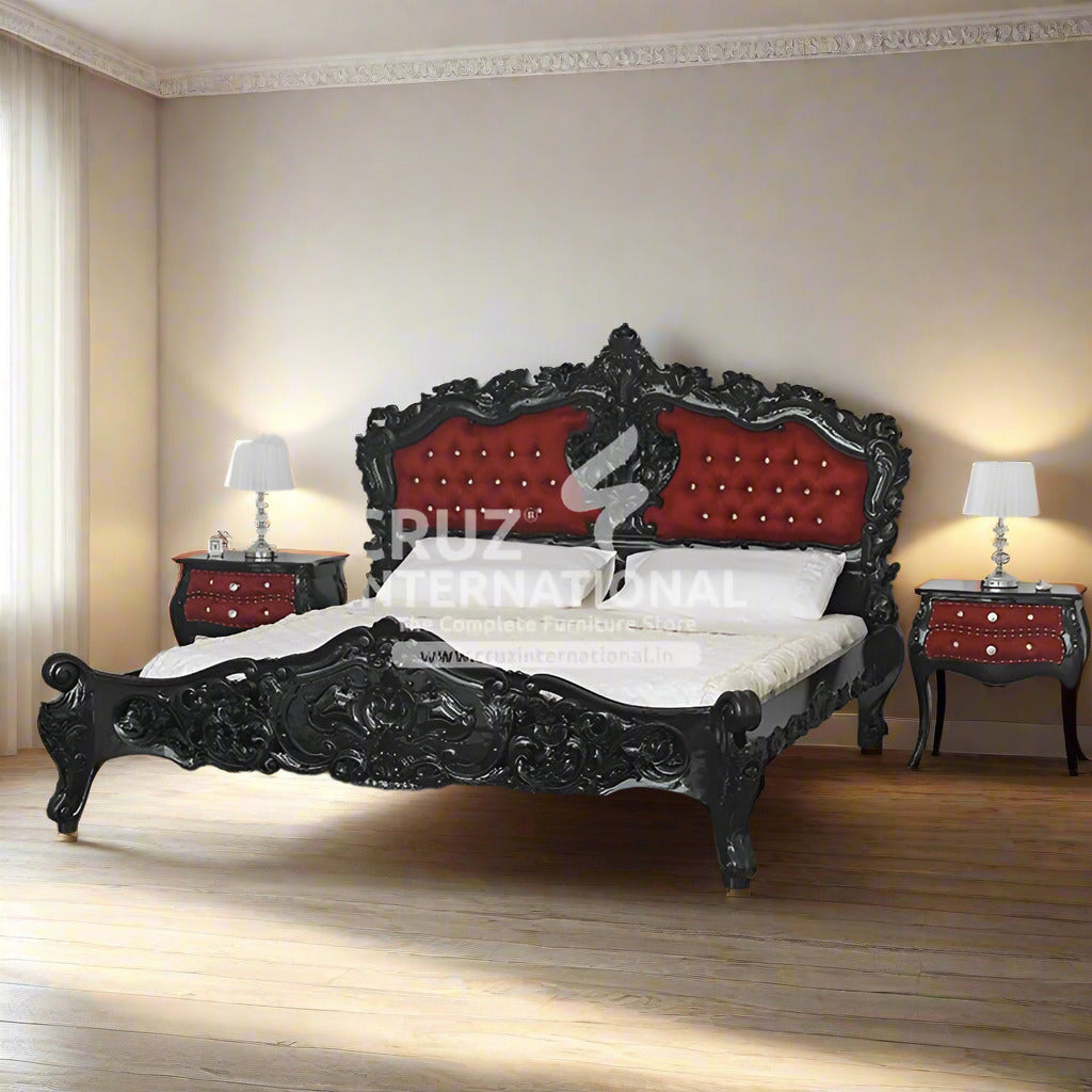 Maharaja Carving Leonardo Bed CRUZ INTERNATIONAL